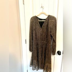 Gap metallic shimmer mini dress